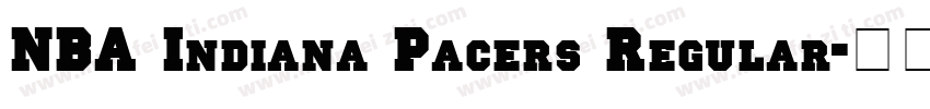 NBA Indiana Pacers Regular字体转换